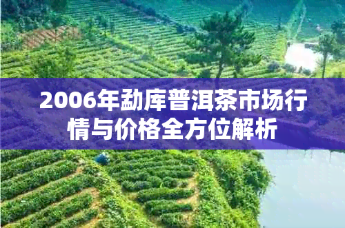 2006年勐库普洱茶市场行情与价格全方位解析