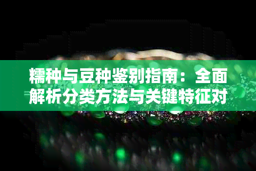 糯种与豆种鉴别指南:全面解析分类方法与关键特征对比