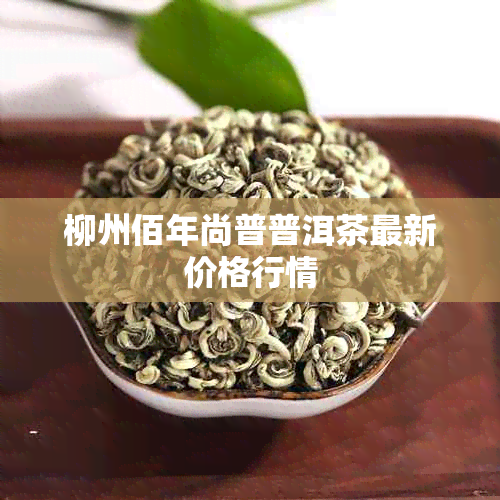 柳州佰年尚普普洱茶最新价格行情
