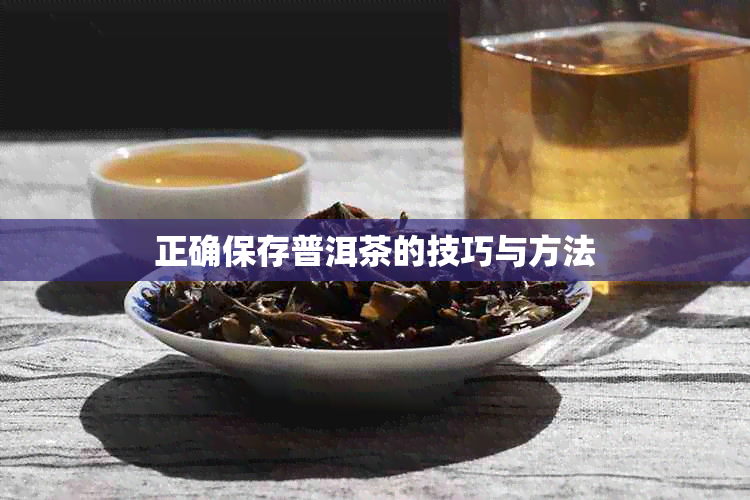 正确保存普洱茶的技巧与方法