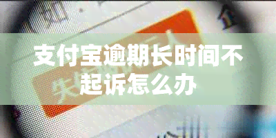 支付宝逾期长时间不起诉怎么办