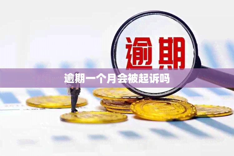 逾期一个月会被起诉吗