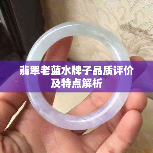 翡翠老蓝水牌子品质评价及特点解析