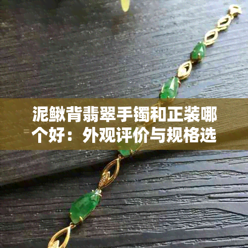 泥鳅背翡翠手镯和正装哪个好:外观评价与规格选择区别分析