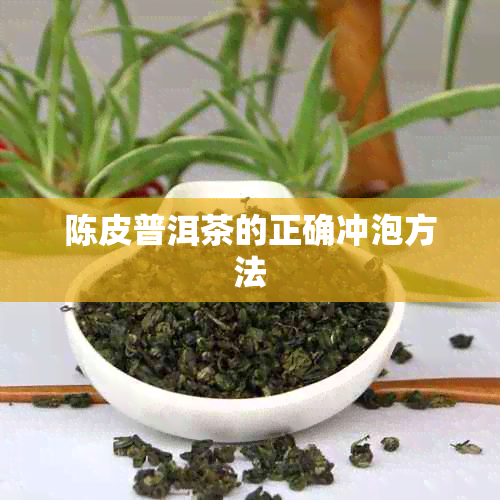 陈皮普洱茶的正确冲泡方法