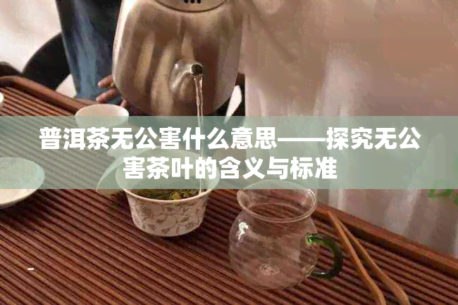 普洱茶无公害什么意思——探究无公害茶叶的含义与标准