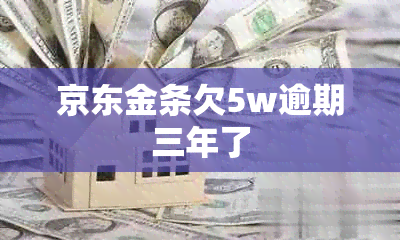 京东金条欠5w逾期三年了