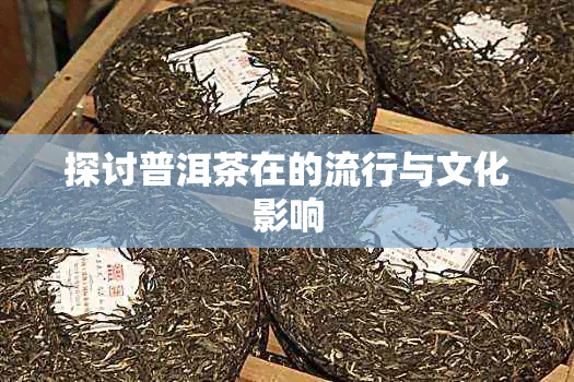 探讨普洱茶在的流行与文化影响