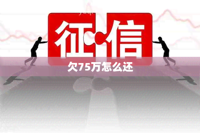 欠75万怎么还