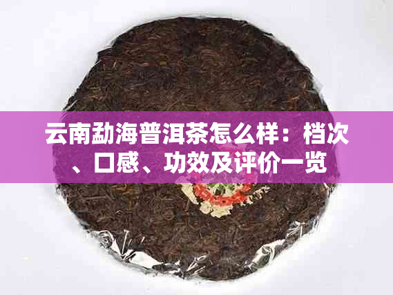 云南勐海普洱茶怎么样:档次、口感、功效及评价一览