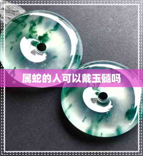 属蛇的人可以戴玉髓吗 属蛇的人可以戴玉髓吗