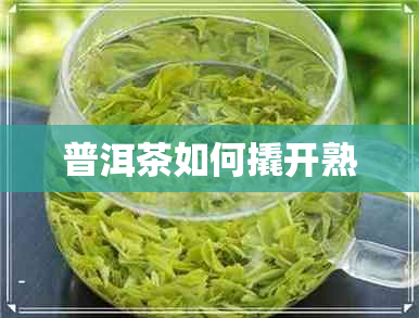 普洱茶如何撬开熟 普洱茶如何撬开熟