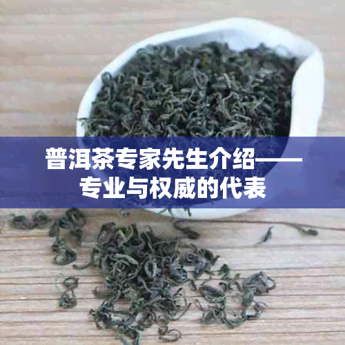 普洱茶专家先生介绍——专业与权威的代表