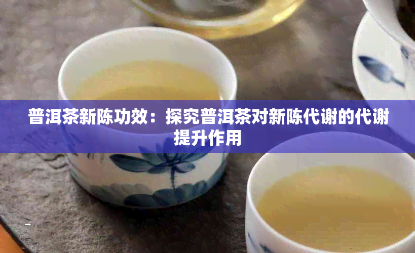 普洱茶新陈功效:探究普洱茶对新陈代谢的代谢提升作用