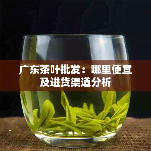 广东茶叶批发:哪里便宜及进货渠道分析