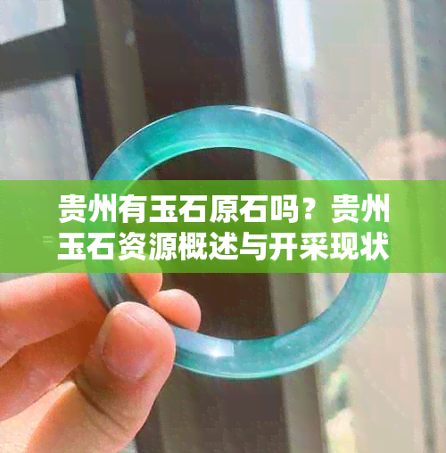 贵州有玉石原石吗?贵州玉石资源概述与开采现状