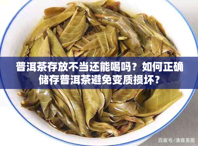 普洱茶存放不当还能喝吗？如何正确储存普洱茶避免变质损坏？