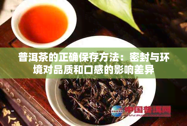 普洱茶的正确保存方法：密封与环境对品质和口感的影响差异