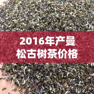 2016年产曼松古树茶价格行情分析与历史回顾