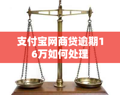 支付宝网贷逾期16万如何处理