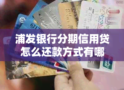 浦发银行分期信用贷怎么还款方式有哪些