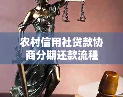 农村信用社贷款协商分期还款流程