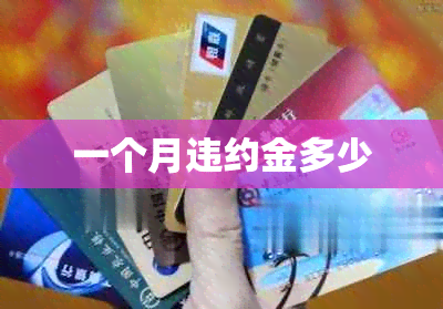 一个月违约金多少