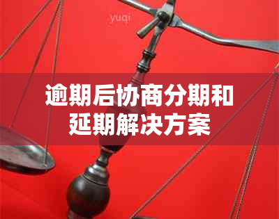 逾期后协商分期和延期解决方案