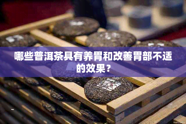 哪些普洱茶具有养胃和改善胃部不适的效果？