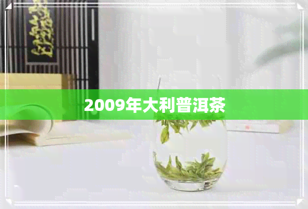 2009年大利普洱茶 2009年大利普洱茶