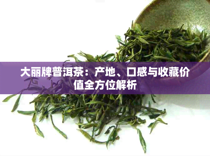 大丽牌普洱茶:产地、口感与收藏价值全方位解析