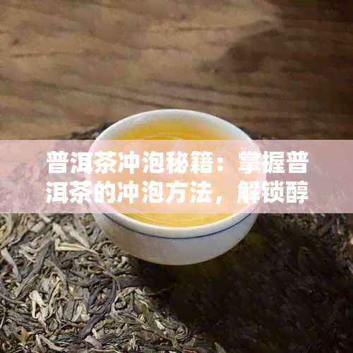 普洱茶冲泡秘籍:掌握普洱茶的冲泡方法,解锁醇香普洱韵味