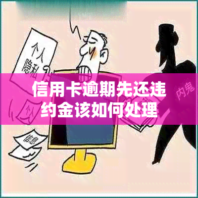 信用卡逾期先还违约金该如何处理