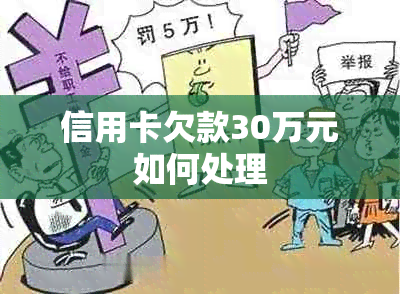 信用卡欠款30万元如何处理