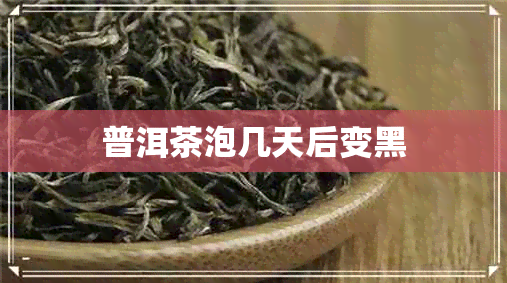 普洱茶泡几天后变黑 普洱茶泡几天后变黑