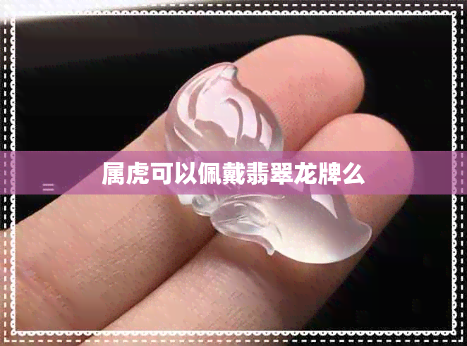 属虎可以佩戴翡翠龙牌么