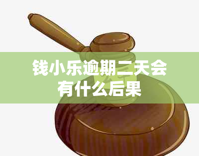 钱小乐逾期二天会有什么后果