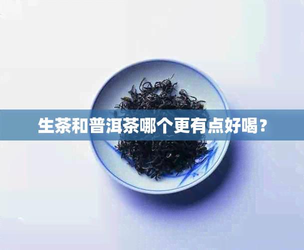 生茶和普洱茶哪个更有点好喝?
