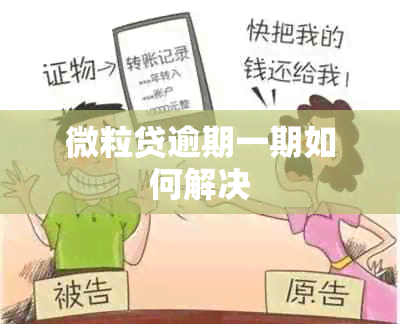 微粒贷逾期一期如何解决