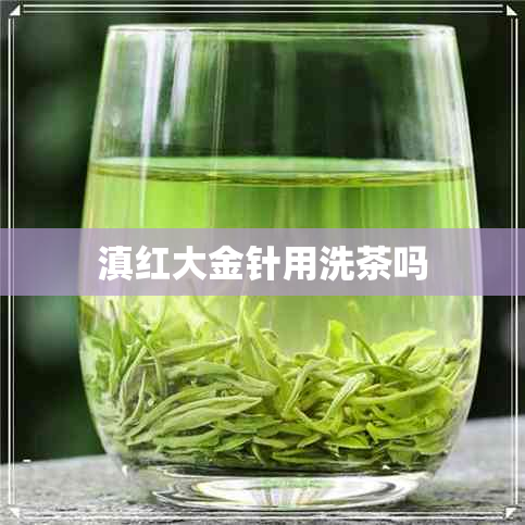 滇红大金针用洗茶吗