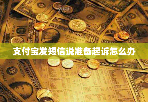 支付宝发短信说准备起诉怎么办