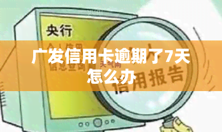 广发信用卡逾期了7天怎么办