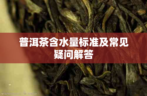 普洱茶含水量标准及常见疑问解答
